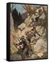 The Stampede of the Smugglers-René Bull-Framed Stretched Canvas