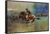 The Stampede-Frederic Sackrider Remington-Framed Stretched Canvas