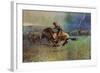 The Stampede-Frederic Sackrider Remington-Framed Art Print