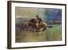 The Stampede-Frederic Sackrider Remington-Framed Art Print