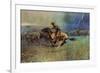 The Stampede-Frederic Sackrider Remington-Framed Art Print