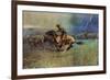 The Stampede-Frederic Sackrider Remington-Framed Art Print