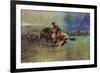 The Stampede-Frederic Sackrider Remington-Framed Art Print