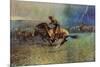 The Stampede-Frederic Sackrider Remington-Mounted Art Print