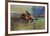 The Stampede-Frederic Sackrider Remington-Framed Premium Giclee Print