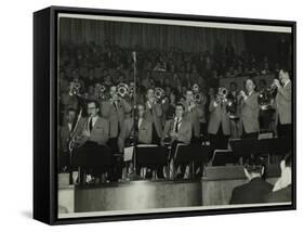 The Stan Kenton Orchestra in Concert, 1956-Denis Williams-Framed Stretched Canvas