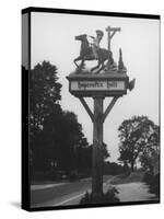 The "Stand and Deliver" Sign of Hopcroft's Halt Oxfordshire England-null-Stretched Canvas