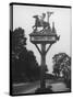 The "Stand and Deliver" Sign of Hopcroft's Halt Oxfordshire England-null-Stretched Canvas