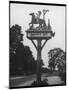 The "Stand and Deliver" Sign of Hopcroft's Halt Oxfordshire England-null-Mounted Photographic Print