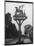 The "Stand and Deliver" Sign of Hopcroft's Halt Oxfordshire England-null-Mounted Photographic Print