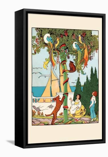 The Stand-Off in the Tree-Eugene Field-Framed Stretched Canvas