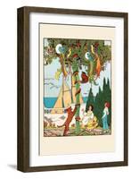 The Stand-Off in the Tree-Eugene Field-Framed Art Print