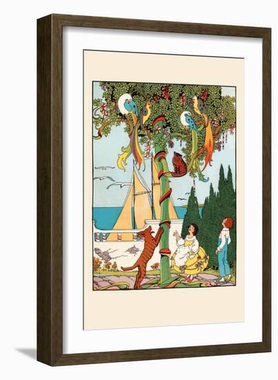 The Stand-Off in the Tree-Eugene Field-Framed Art Print