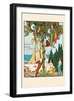 The Stand-Off In The Tree-Eugene Field-Framed Art Print