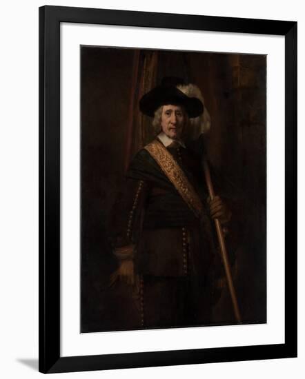 The Standard Bearer, Floris Soop, 1654-Rembrandt van Rijn-Framed Giclee Print