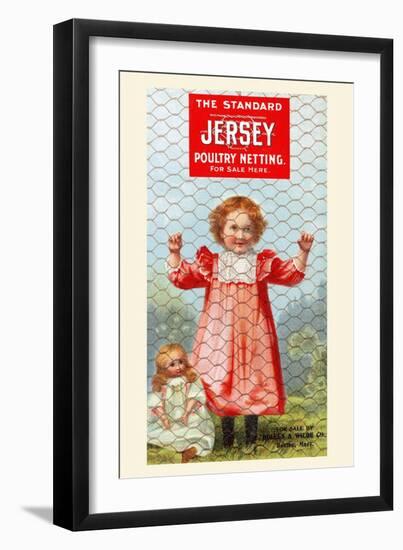 The Standard Jersey Poultry Netting-null-Framed Art Print