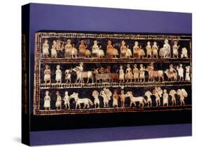 The Standard of Ur, Sumerian, Southern Iraq, c. 2500 BC-null-Stretched Canvas