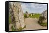 The Standing Stones in a Shape of a Ship known as Als Stene (Aleos Stones) (Ale's Stones)-Michael Nolan-Framed Stretched Canvas