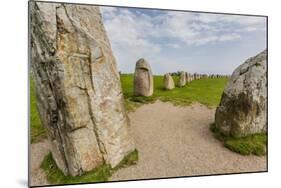 The Standing Stones in a Shape of a Ship known as Als Stene (Aleos Stones) (Ale's Stones)-Michael Nolan-Mounted Photographic Print