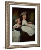 The Stanhope Children-George Romney-Framed Giclee Print