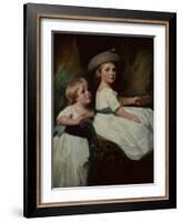 The Stanhope Children-George Romney-Framed Giclee Print