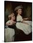 The Stanhope Children-George Romney-Stretched Canvas