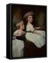 The Stanhope Children-George Romney-Framed Stretched Canvas