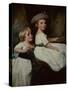 The Stanhope Children-George Romney-Stretched Canvas