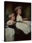 The Stanhope Children-George Romney-Stretched Canvas