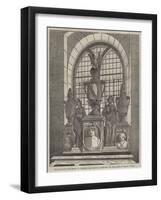 The Stanley Monument in Chelsea Old Church, Restored by the Earl of Derby in 1858-null-Framed Giclee Print