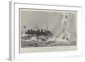 The Star-Fish Conducting Experiments in the Destruction of Submarines before the Lords of the Admir-Fred T. Jane-Framed Giclee Print