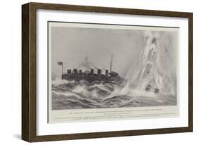 The Star-Fish Conducting Experiments in the Destruction of Submarines before the Lords of the Admir-Fred T. Jane-Framed Giclee Print