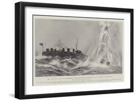 The Star-Fish Conducting Experiments in the Destruction of Submarines before the Lords of the Admir-Fred T. Jane-Framed Giclee Print