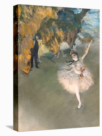 The Star, or Dancer on the Stage, circa 1876-77-Edgar Degas-Stretched Canvas