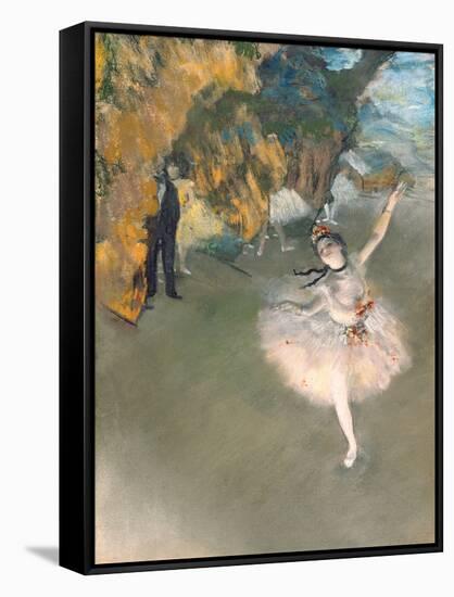 The Star, or Dancer on the Stage, circa 1876-77-Edgar Degas-Framed Stretched Canvas