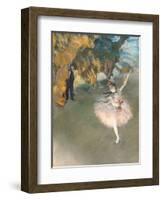 The Star, or Dancer on the Stage, circa 1876-77-Edgar Degas-Framed Premium Giclee Print