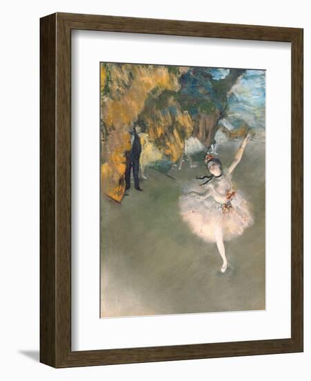 The Star, or Dancer on the Stage, circa 1876-77-Edgar Degas-Framed Premium Giclee Print