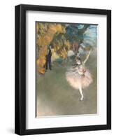 The Star, or Dancer on the Stage, circa 1876-77-Edgar Degas-Framed Premium Giclee Print