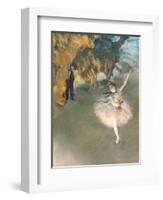 The Star, or Dancer on the Stage, circa 1876-77-Edgar Degas-Framed Premium Giclee Print