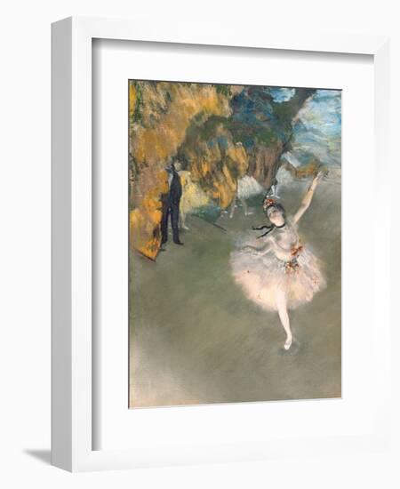 The Star, or Dancer on the Stage, circa 1876-77-Edgar Degas-Framed Premium Giclee Print