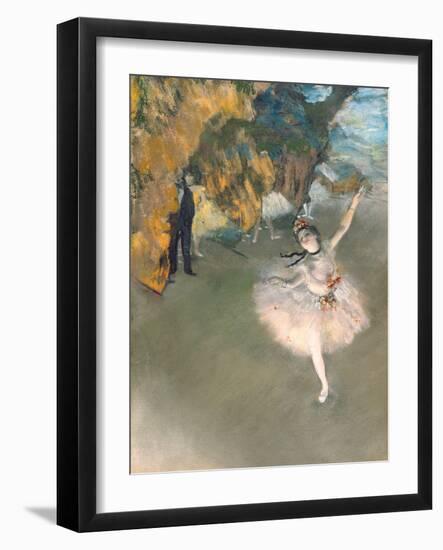 The Star, or Dancer on the Stage, circa 1876-77-Edgar Degas-Framed Premium Giclee Print