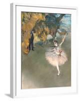 The Star, or Dancer on the Stage, circa 1876-77-Edgar Degas-Framed Giclee Print