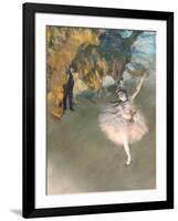 The Star, or Dancer on the Stage, circa 1876-77-Edgar Degas-Framed Giclee Print