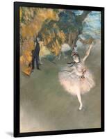 The Star, or Dancer on the Stage, circa 1876-77-Edgar Degas-Framed Giclee Print