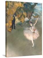 The Star, or Dancer on the Stage, circa 1876-77-Edgar Degas-Stretched Canvas