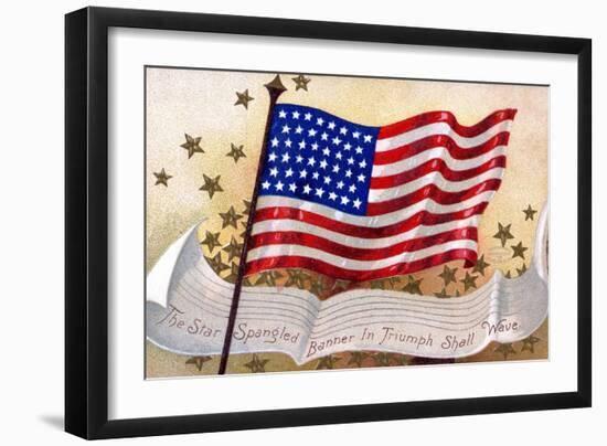 The Star Spangled Banner in Triumph Shall Wave Postcard-null-Framed Giclee Print