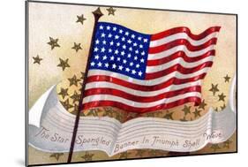 The Star Spangled Banner in Triumph Shall Wave Postcard-null-Mounted Giclee Print