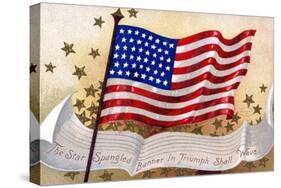 The Star Spangled Banner in Triumph Shall Wave Postcard-null-Stretched Canvas