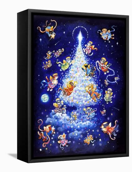 The Star Tree - Rectangle-Bill Bell-Framed Stretched Canvas