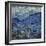 The Starry Night, June 1889 (Detail)-Vincent van Gogh-Framed Premium Giclee Print